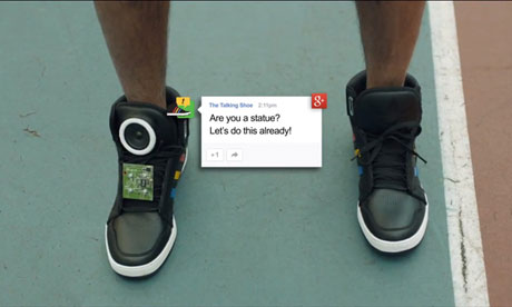 Google talking shoe